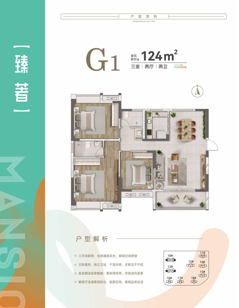 襄阳国投襄阳著G1户型