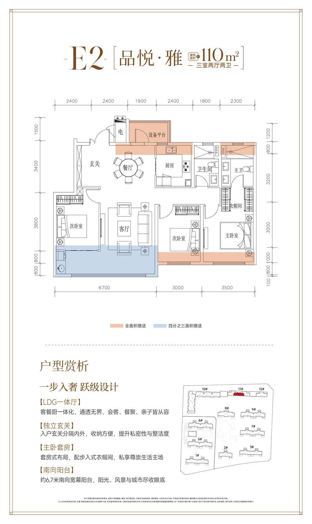 荆州楚天利华一品E2户型