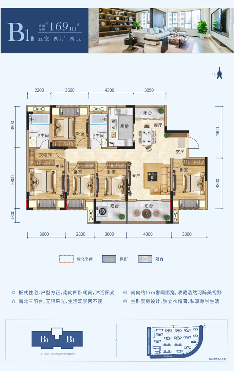 襄阳东津世纪城B1户型