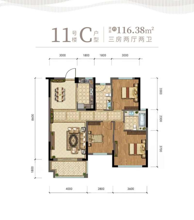 宜昌江畔大地C户型