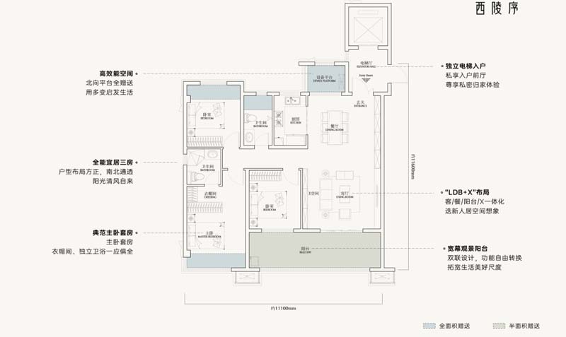 宜昌葛洲坝天创西陵序悦境户型